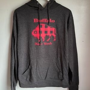Buffalo plaid hoodie Size L